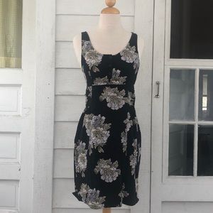 Floral flannel dress